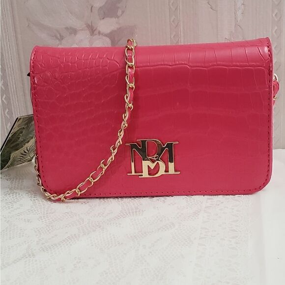 Badgley Mischka Crossbody Shoulder Pink Bag NWT - Picture 1 of 4